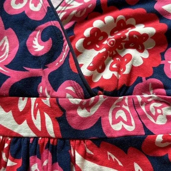 Boden Floral midi faux wrap dress size 4L - Picture 5 of 6